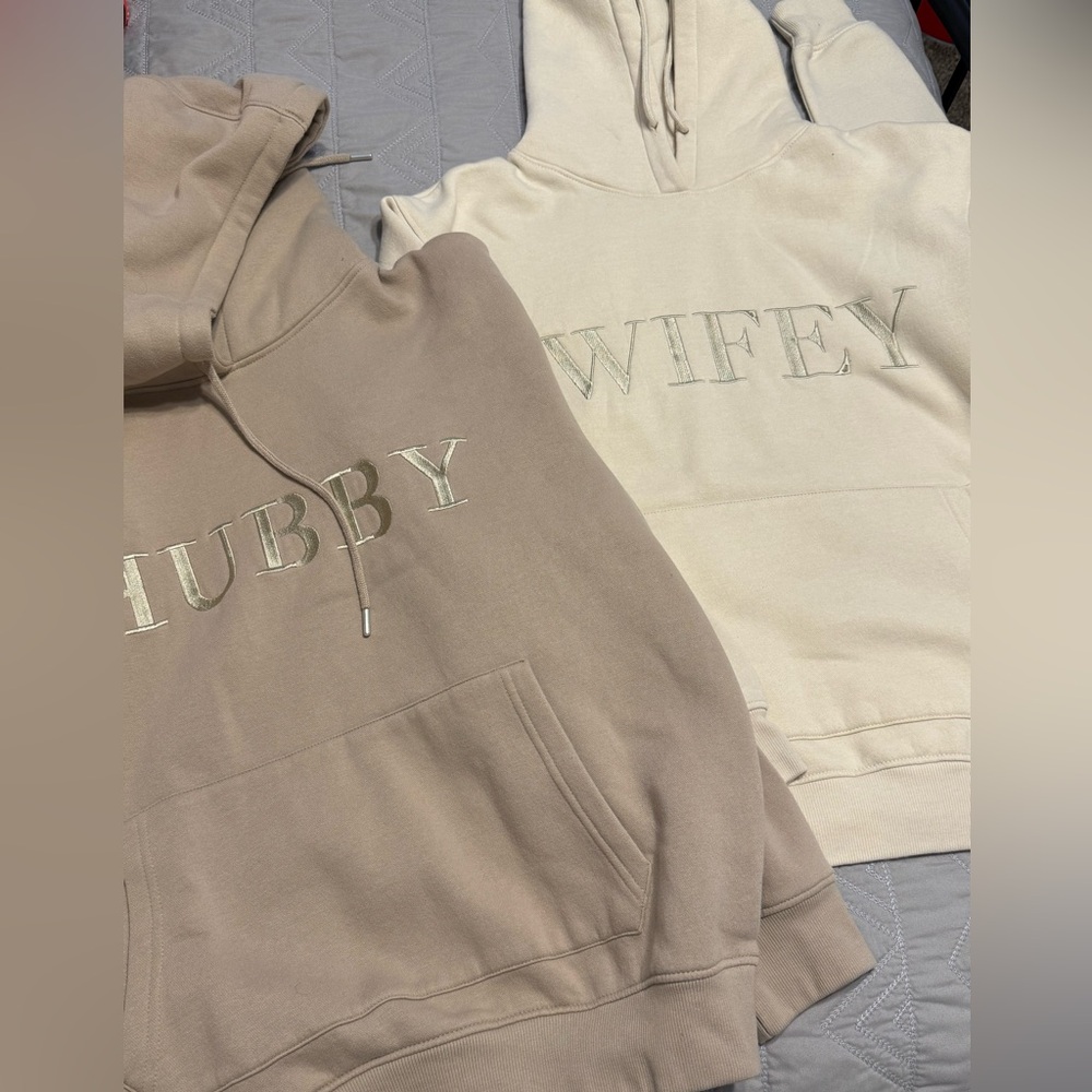 Matching Hubby and Wifey Hoodies
